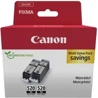 Canon Blækpatron sort 19ml, 2 stk pakning