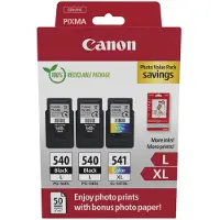 Canon Multipack 2x PG-540L + CL-541XL + 50 ark fotopapir