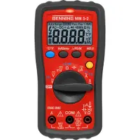 Benning 044071 Hånd-multimeter digital inkl. taske CAT III 600 V, CAT IV 300 V Visning (counts): 6000