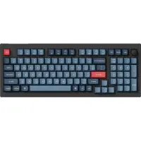 Keychron V5 MAX QMK/VIA Wireless RGB Hot Swap Jupiter Red - Carbon Black - Gaming Tastatur - Nordisk - Sort