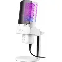Fifine A9W studiemikrofon med stativ (hvid)