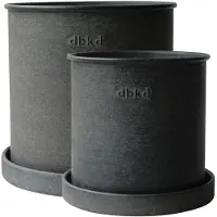 DBKD Plant pot potte small 2-pak Black