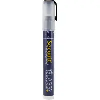 Securit vandfast kridtmarker skrå spids i sort - (12 stk.)
