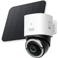Eufy S330 - Netværksovervågningskamera - panonering / hældningsvinkel - udendørs - støvresistent/vandresistent - farve (Dag/nat) - 4K - audio - trådløs - WiFi - 4G