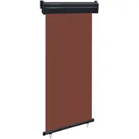 vidaXL Sidemarkise Til Altan - Brun / 105 X 250 cm