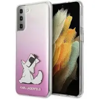 Karl Lagerfeld Choupette Fun Case til Samsung Galaxy S21 Ultra - Pink