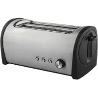 Big Buy Cooking Rustfrit Stål Brødrister 1400w 2 Riller