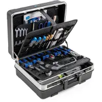 Gedore tool.case flex - Dokumentmappe til værktøjer - aluminium, groft slag ABS-plastik - sort
