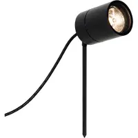 QAZQA Moderne spike spot sort AR70 justerbar IP44 - Solo