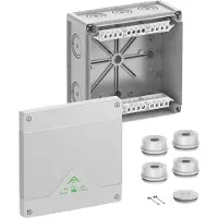 Spelsberg Afgreningskasse, Kapslingsklasse IP55/IP66, Max. 16², Slagstyrke IK07, Beskyttelsesklasse II