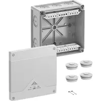 Spelsberg Afgreningskasse, Kapslingsklasse IP66/IP67/IP69, Max. 16², Slagstyrke IK09, Beskyttelsesklasse II