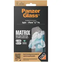 PanzerGlass | Ultra-Wide Fit - Skærmbeskyttelse til mobiltelefon - Matrix Protection | Apple iPhone 15 Pro Max