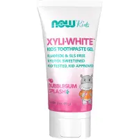 Now , Solutions, XyliWhite, Kids Toothpaste Gel, Bubblegum Splash, 3 oz (85 g)