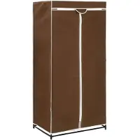 vidaXL klædeskab 75 x 50 x 160 cm brun