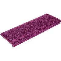 vidaXL 15 stk. trappemåtter 65x21x4 cm lilla
