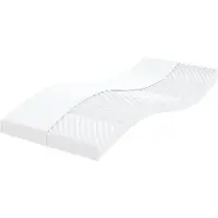 vidaXL skummadras 80x200 cm 7 zoner hårdhed 20 ILD hvid