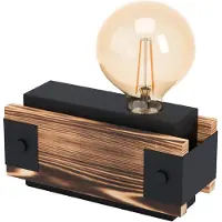Eglo LAYHAM bordlampe, sort/brun