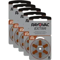 Rayovac Extra Advanced ACT 312 brun 5-pak 4563-1-5 Modsvarer: N/A