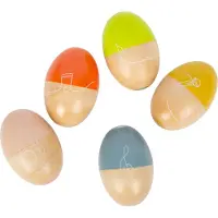 Small Foot - Wooden Music Eggs Groovy Beats 5pcs.