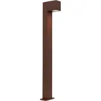 QAZQA Industriel stående udendørslampe rustbrun 80 cm IP44 - Baleno