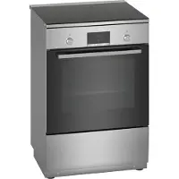 Bosch Serie | 4 HLN39A050U - Komfur - fritstående - bredde: 60 cm - dybde: 60 cm - højde: 90 cm - med selv-rengøring - rustfrit stål