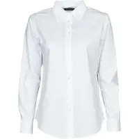 Ralph Lauren Lauren Ralph Laurentil kvinder. 200684553001 Easy Care Stretch-skjorte hvid (XS), Casual, Bomuld, Lange ærmer