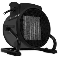 Vonroc Ventilator & Varmeblæser - 2000W | 20m2 - Keramisk | 3 Indstillinger | Bærbar til Bolig, Camping og Garage | Grå