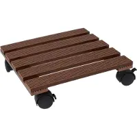 Prosperplast potteplanteholder på hjul, 29 x 29 cm