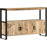 vidaXL sideskab 120 x 30 x 75 cm massivt mangotræ