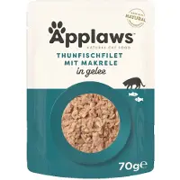 Applaws APPLAGER Tunfilet med makrel i gelé - våd kattefoder - 24x70g