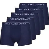 Ralph Lauren Polo Ralph Laurentil mænd. 714864292009 Pack med 5 boxershorts i elastisk marineblå bomuld (L), Afslappet