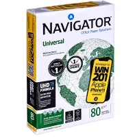 Navigator Kopipapir Universal A4 hvid 80g - (5 pakker x 500 ark)