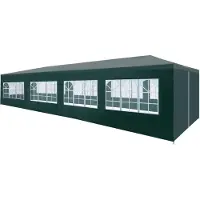 vidaXL Festtelt - Grøn / 3 x 12 m