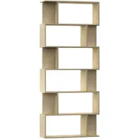 vidaXL reol/opdeler, Sonoma eg, 80x24x192 cm