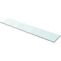 vidaXL hylde glaspanel klar 100x20 cm