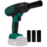Vonroc Slagnøgle 20V - 400Nm Møtrikspænder | Solo | Ekskl. akku og oplader - Inkl. 4 toppe 1/2" - 17mm, 19mm, 21mm og 23mm