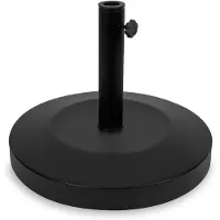 Vonroc Parasolfod - rund - Ø48cm - 25kg | Til stangdiametre: 35mm - 38mm - 48mm | Sort