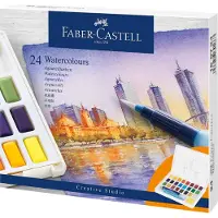 Adlibris Creative Studio - Malingssæt - 24 dele - vandfarve - 24 farver - assorterede farver