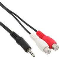 InLine 89941, Hanstik, 3.5mm, Hunstik, 2 m, Sort