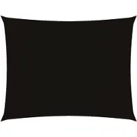 vidaXL Solsejl Rektangulær 2X2,5 M Oxfordstof Sort - 2 x 3 m