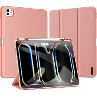 DUX iPad Pro 13 2024/2025 Domo Tri-Fold Smart Folio Cover - Pink