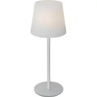 QAZQA Bordlampe hvid genopladelig inkl. LED og lysdæmper IP54 - Jude