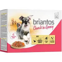 Briantos Økonomipakke: 48 x 100 g Bidder i sauce - Kylling & Gulerod
