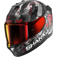 Shark Skwal i3 Hellcat Integralhjelm Mat/Sort/antracit/Rød 2XL