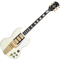 Epiphone 1963 Les Paul SG Custom With Maestro Vibrola Inspired by Gibson Custom Classic White