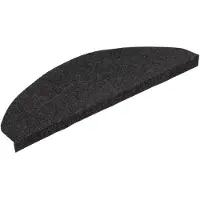 vidaXL selvklæbende trappemåtter 15 stk. 65x22,5x3,5 cm sort