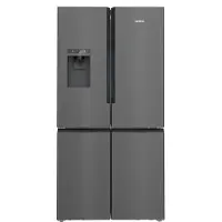 Siemens iQ500 KF96DAXEA, Fritstående, Amerikansk dør, Sort, Rustfrit stål, 2 dør(e), På døren, 574 L