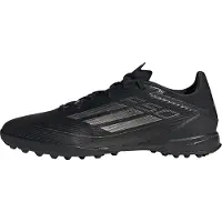 Adidas Herre F50 Liga Mørk Spark Pakke TF Kunstgræs Fodboldstøvler Core Black/Iron Metallic/Gold Metallic