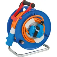 Brennenstuhl kabelrulle Garant CEE 3 IP44 Camping/Maritime 232 m blå/orange