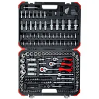 Gedore Socket Set 1/4 + 3/8 + 1/2 Værktøjskasse